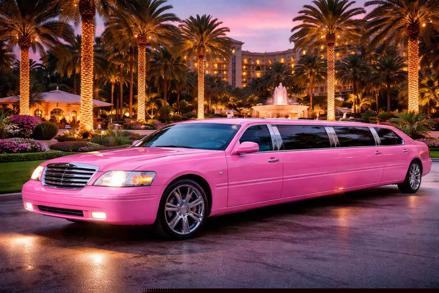 Orlando Florida Pink Limo Service