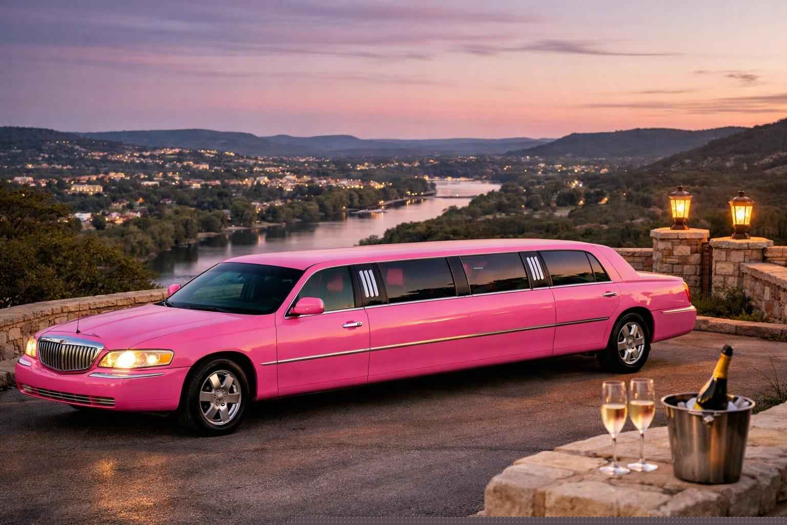 Pink Stretch Limo Rentals In Kerrville Texas
