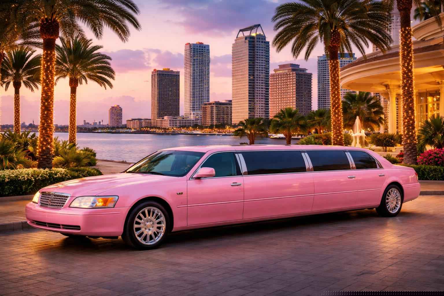 Pink Limo Rental Services in Tampa Florida