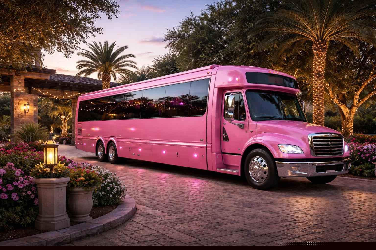 Pink Party Bus Rentals For Events In Boerne TX