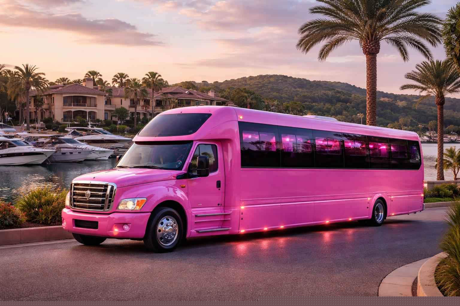 Pink Party Bus Services For Local Celebrations