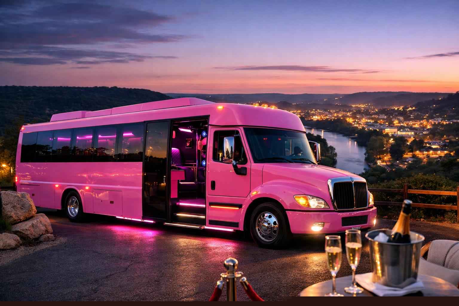 Pink Party Bus Services For Kerrville Events