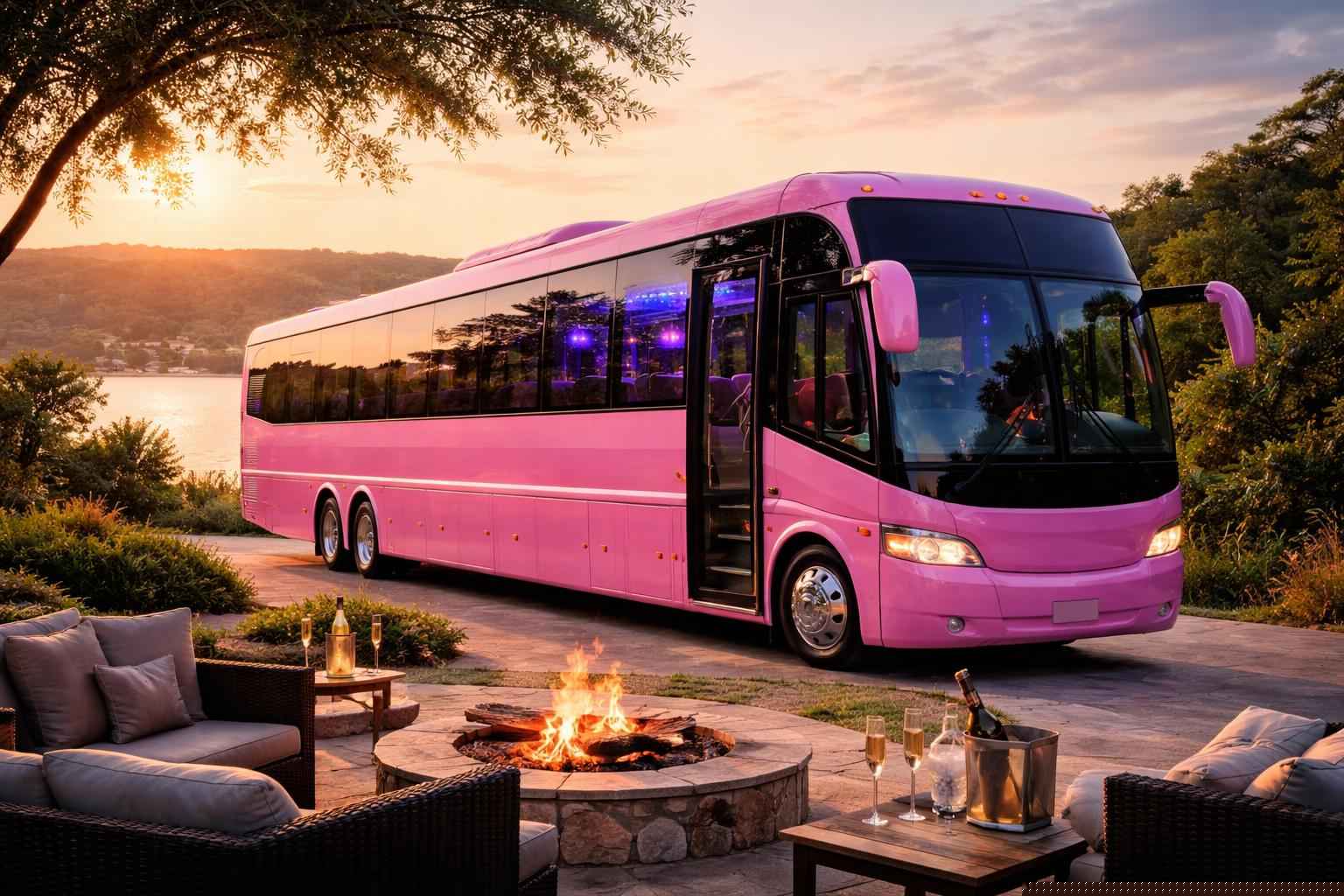 Pink Party Bus Services In Marble Falls TX