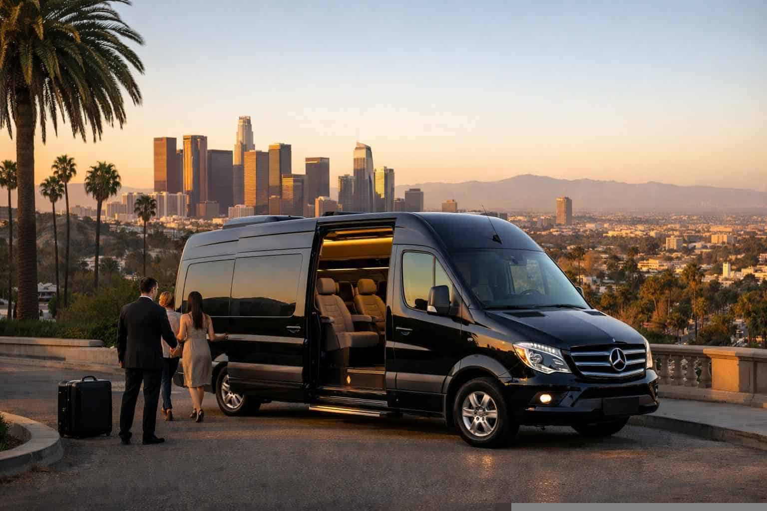 Sprinter Van Rental Services with Driver in Los Angeles California