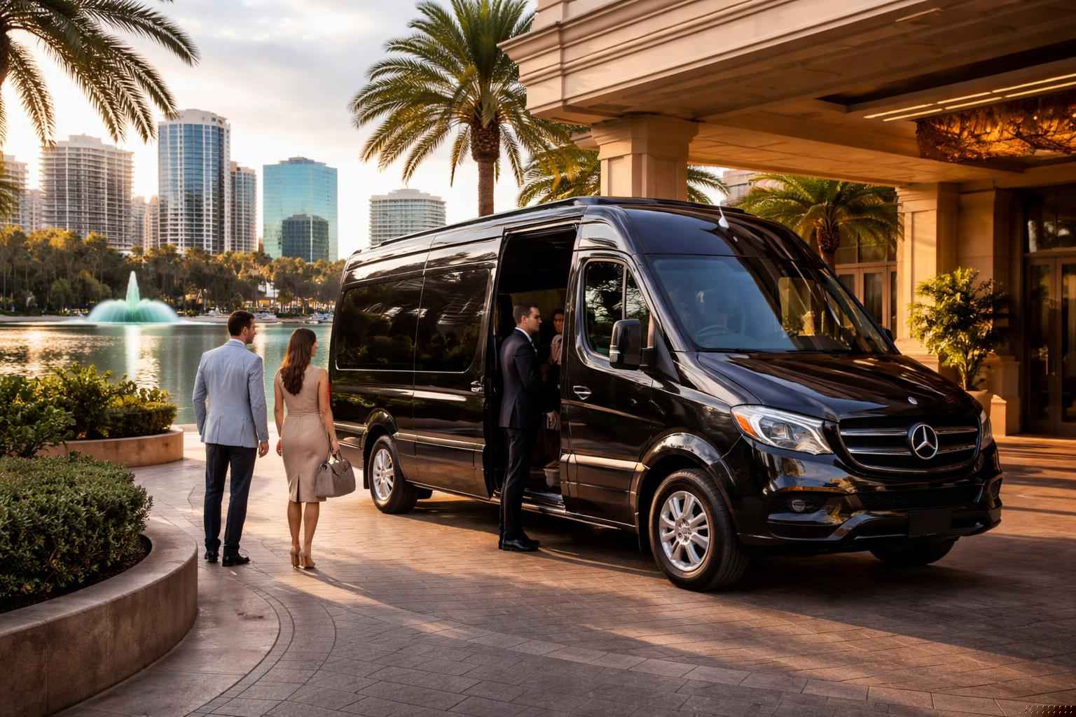 Sprinter Van Rental Services with Driver in Orlando Florida