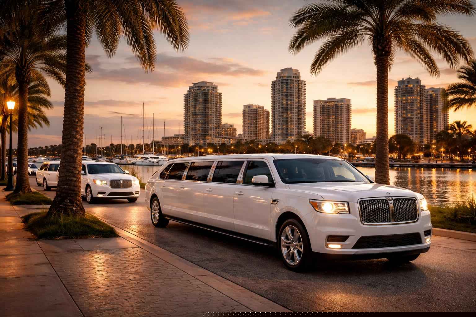 St. Petersburg Florida White Limos