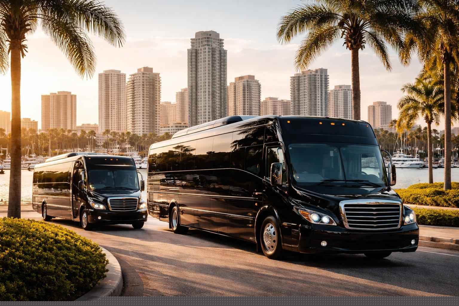St. Petersburg Florida Black Buses