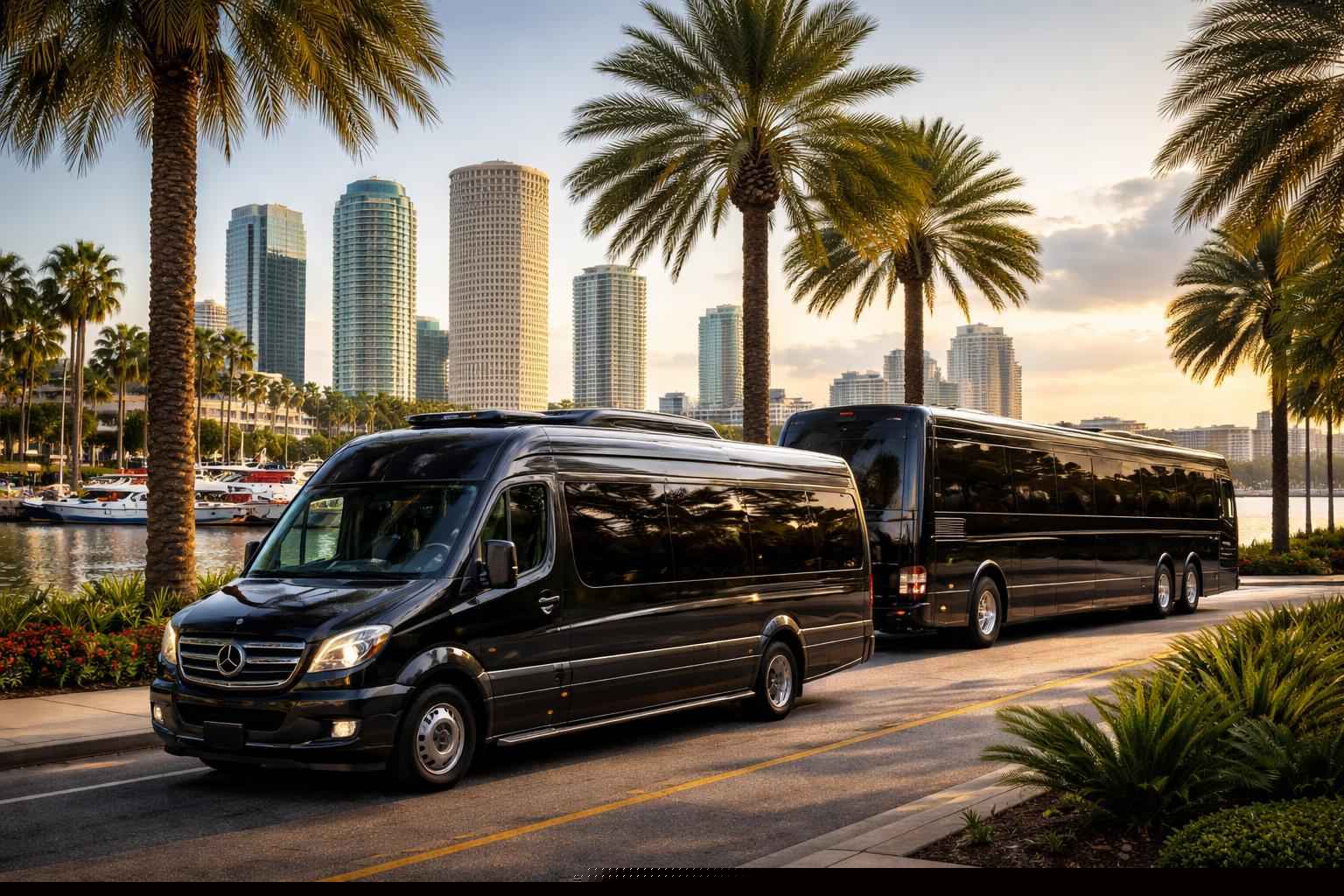 Tampa Florida Black Buses
