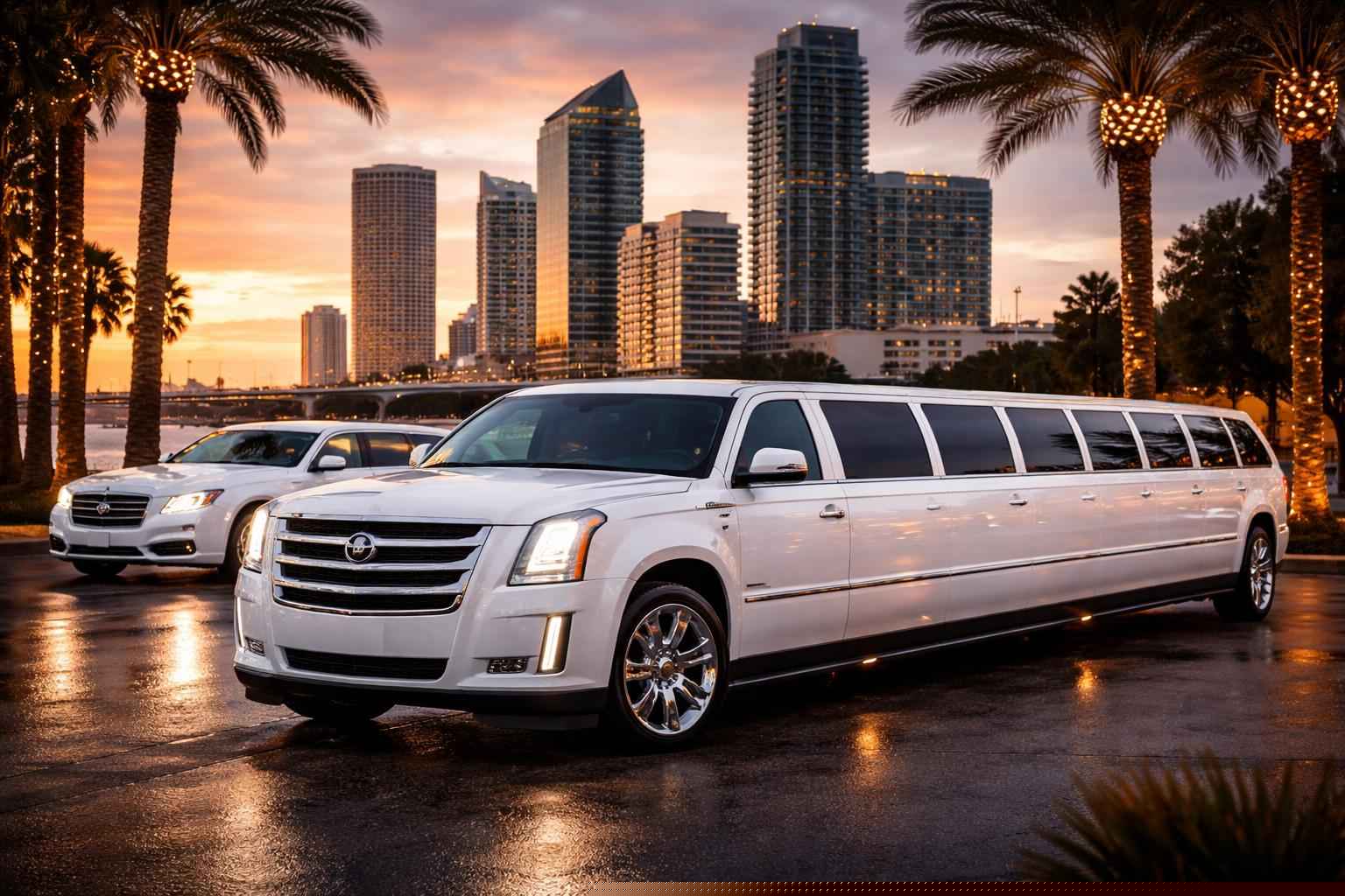 Tampa Florida White Limos