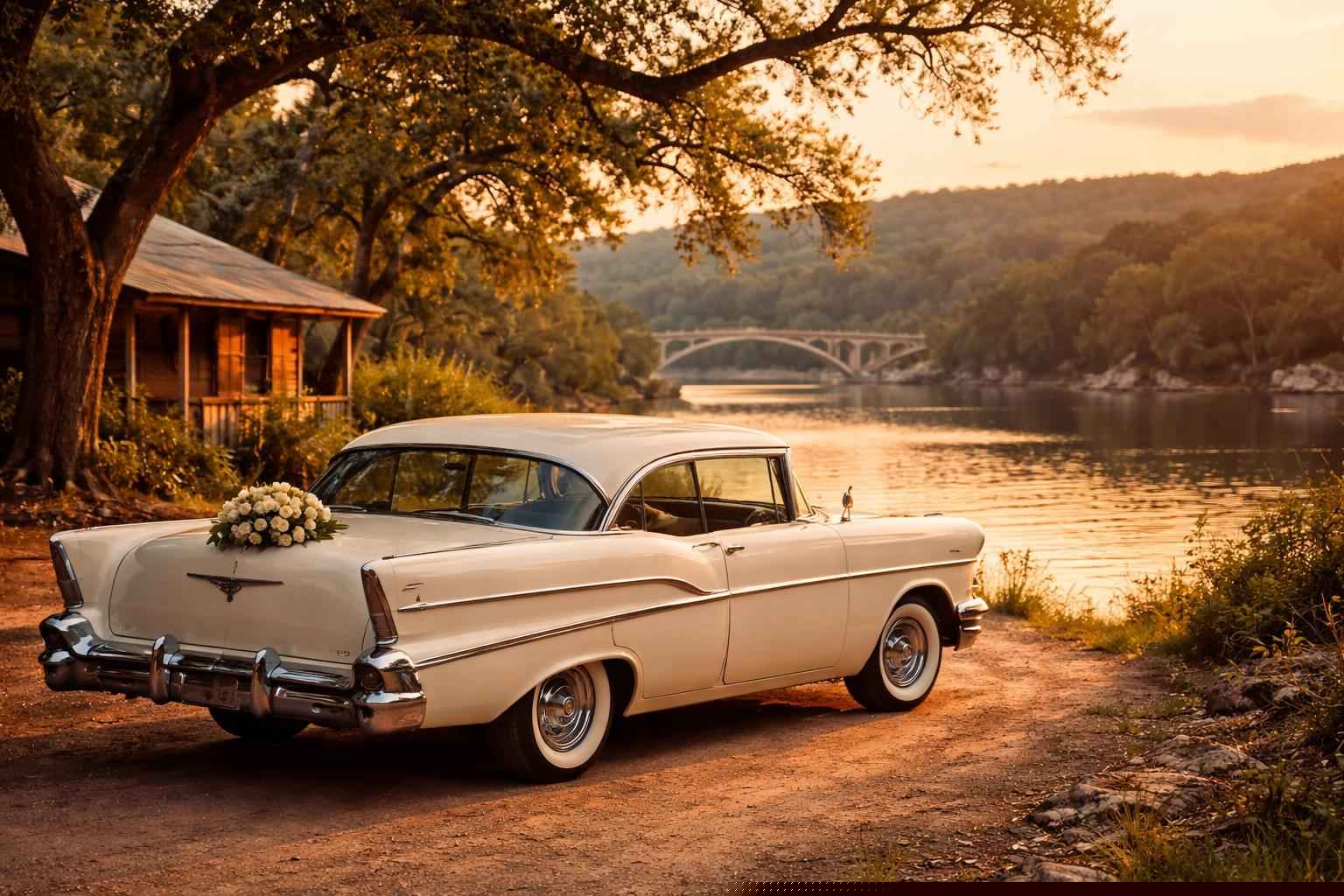 Vintage Getaway Car In Kingsland Texas