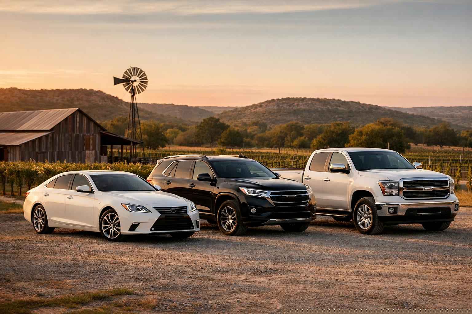 What Vehicle Sizes Do You Offer In Fredericksburg Texas?
