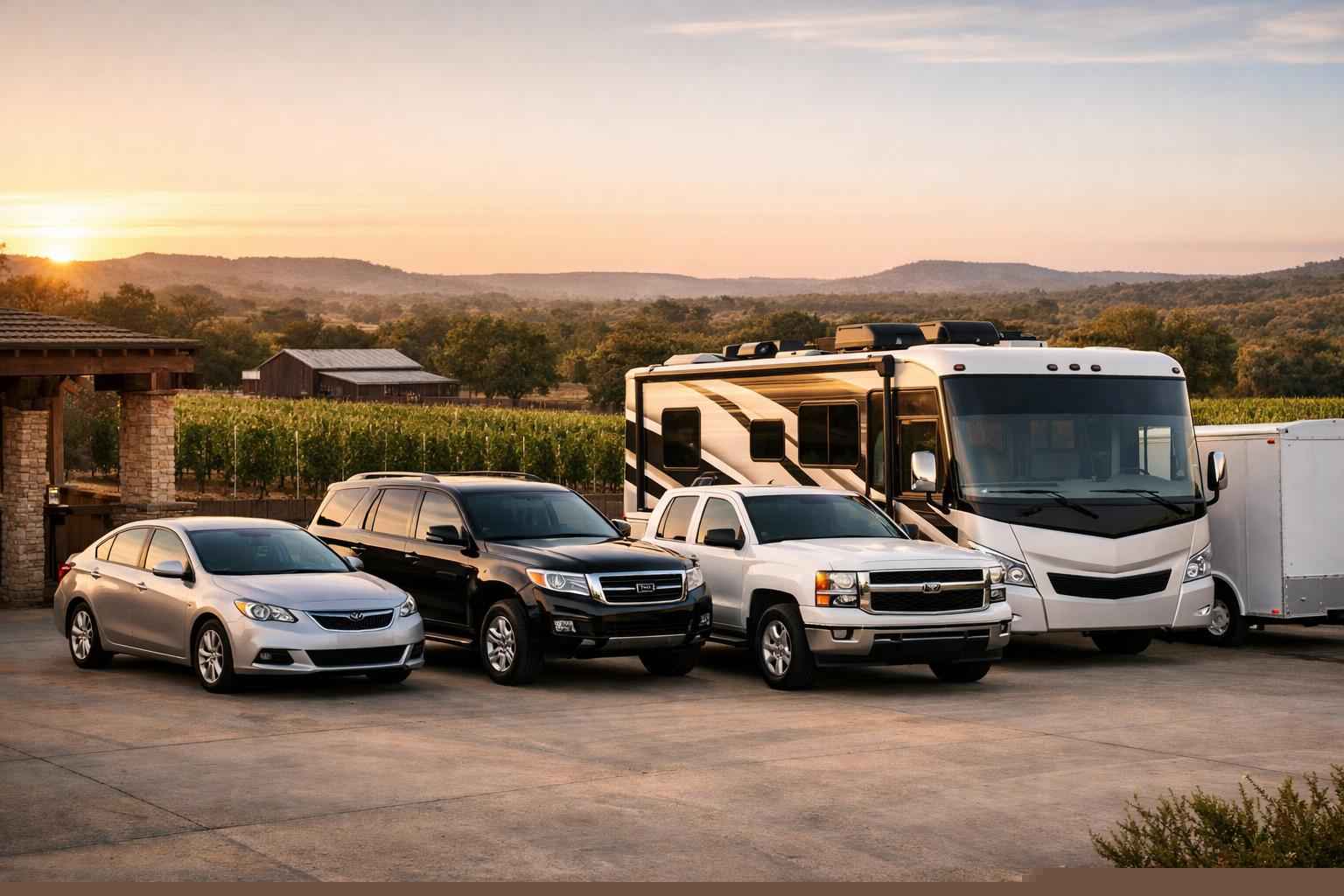 What Vehicle Sizes Do You Offer in Fredericksburg Texas