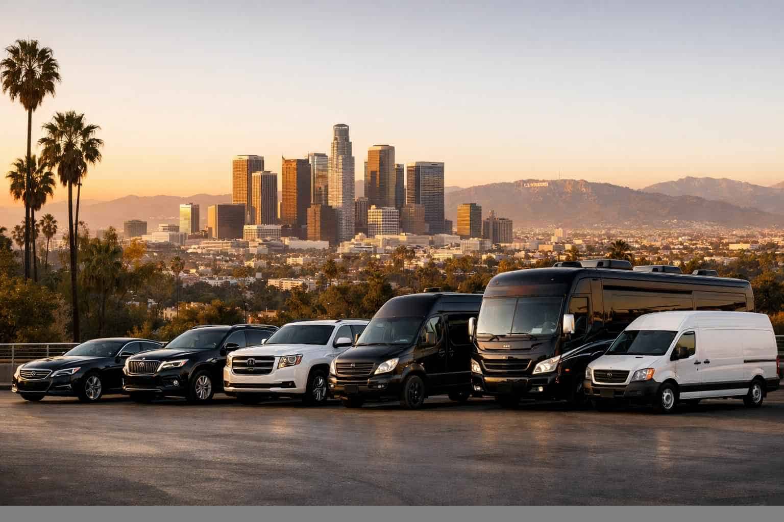 What vehicle sizes do you offer in Los Angeles California?