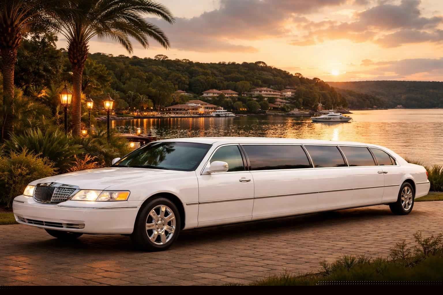 White Limousine Rentals In Horseshoe Bay Texas