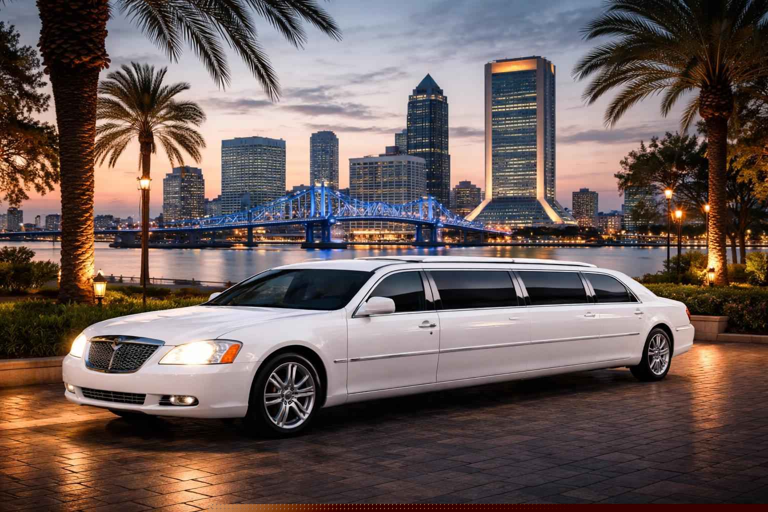 White Limo Rental Services in Jacksonville Florida