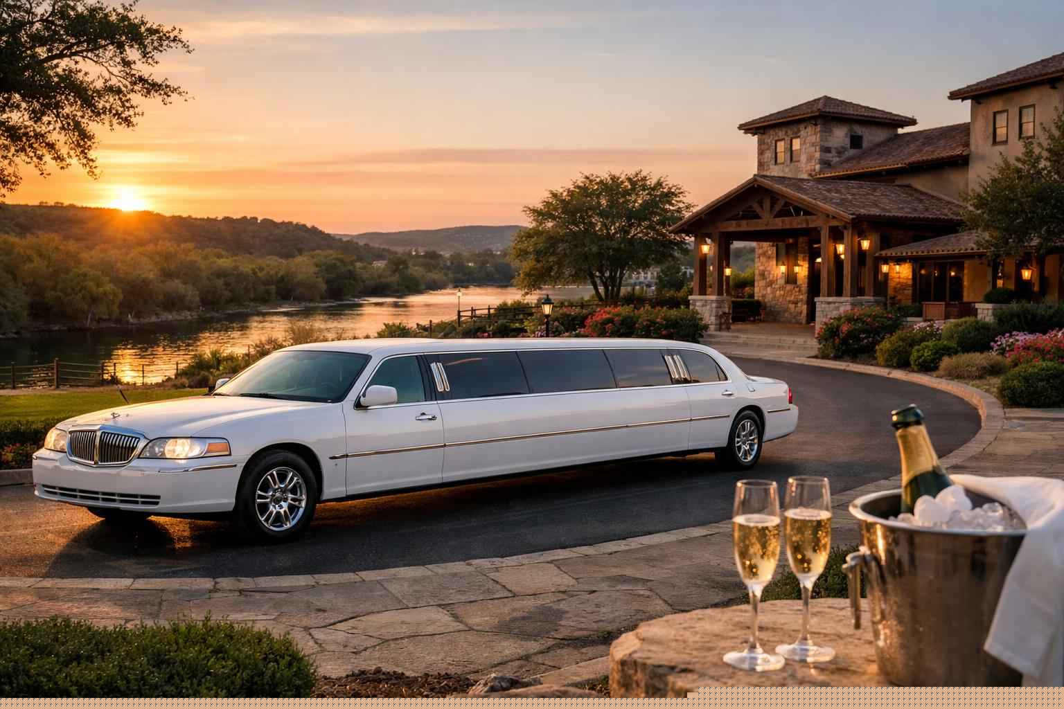 White Limo Rental Services In Kerrville Texas