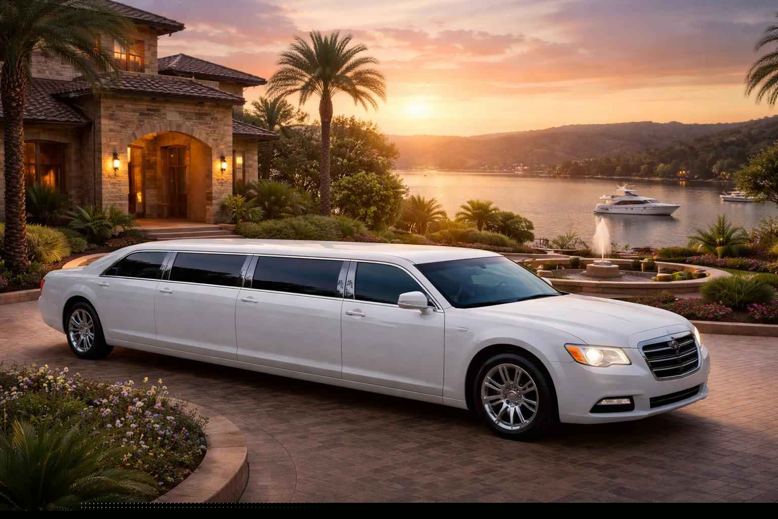 White Stretch Limo Rentals In Kingsland TX