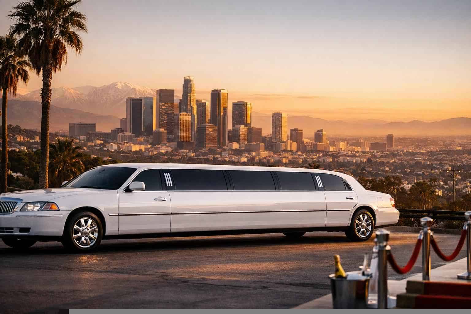 White Limo Rental Services in Los Angeles California