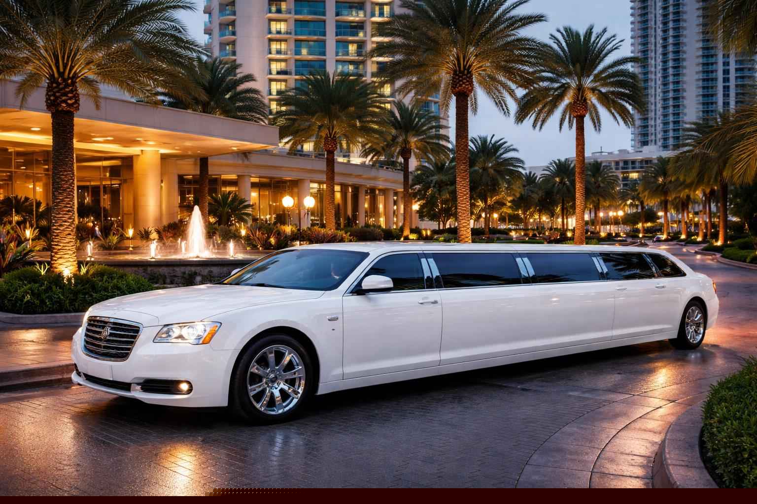 White Limo Rental Services in Miami Florida