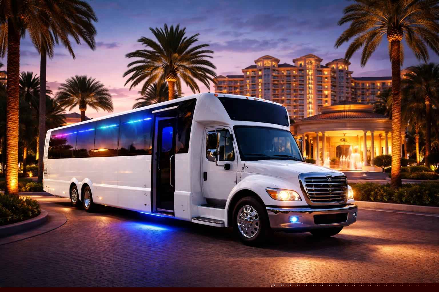 White Party Bus Rental Services in Orlando Florida