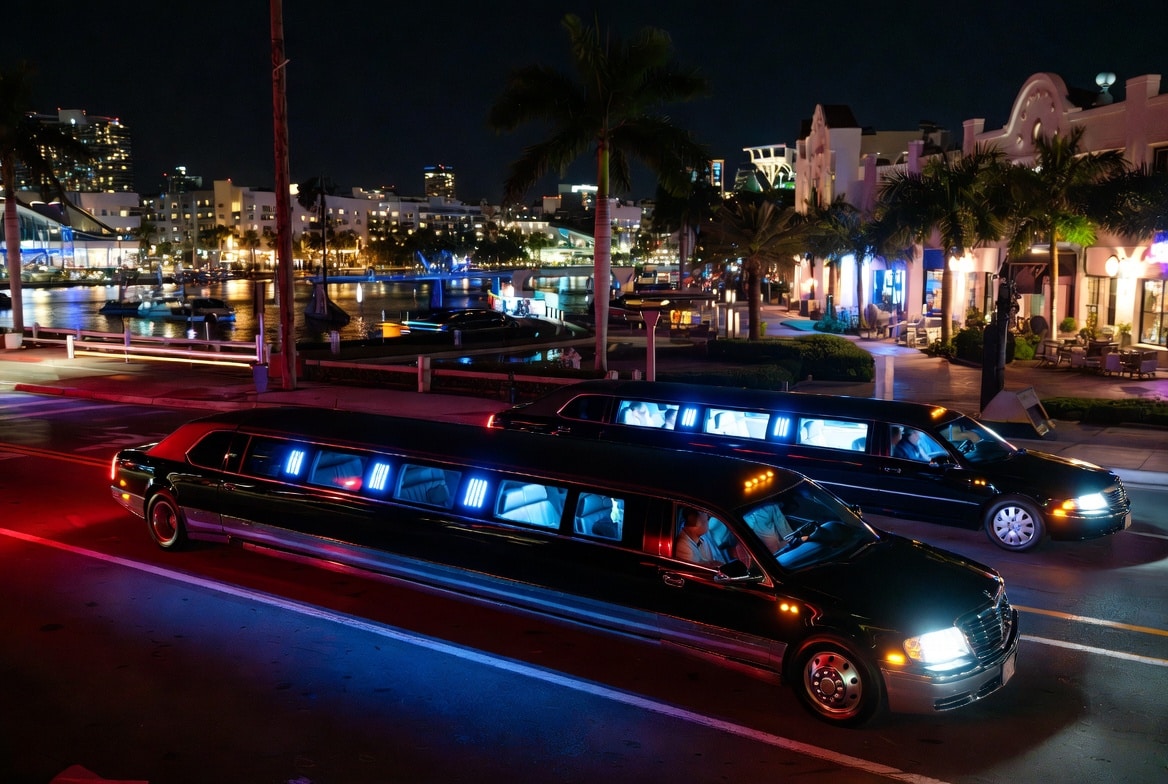 Do you service nightlife areas and downtown districts in Fort Lauderdale Florida for hourly charters