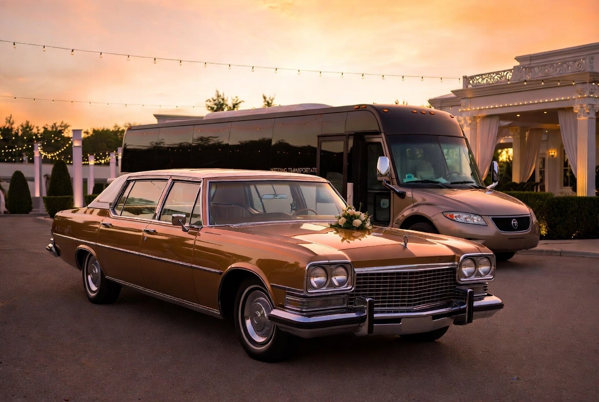 Do you provide wedding day shuttles and a classic vintage getaway car in Fort Lauderdale Florida?