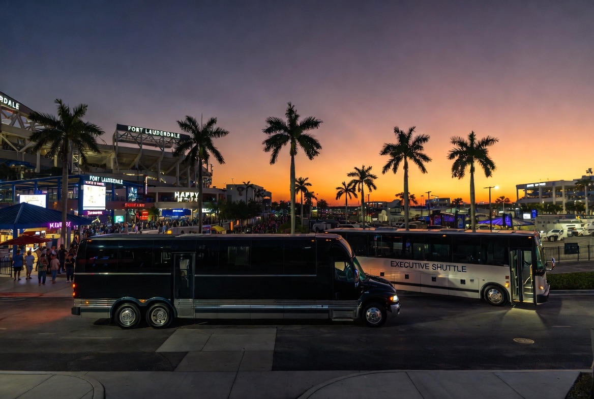 Can I book Fort Lauderdale Florida shuttles for popular venues and stadiums