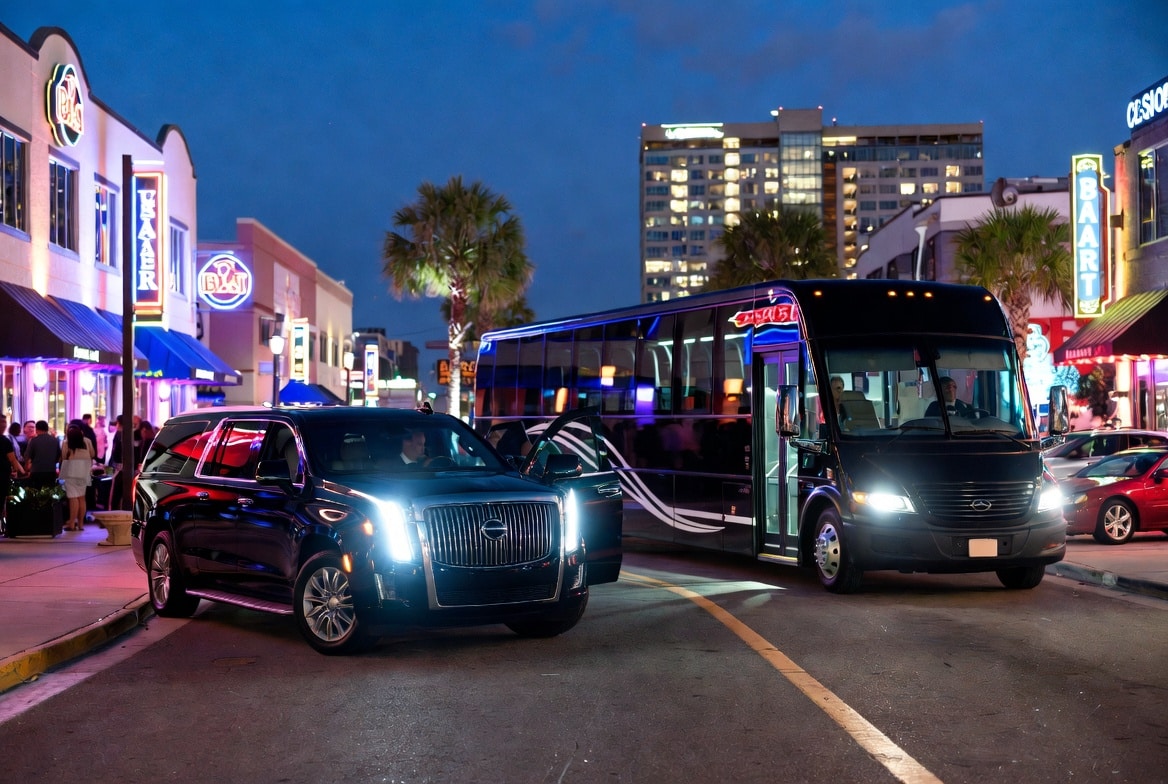 Do you service nightlife areas and downtown districts in Tallahassee Florida for hourly charters