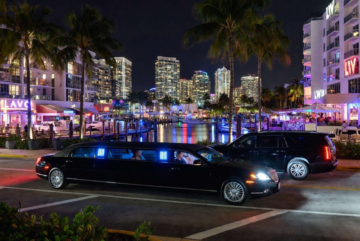 Do you service nightlife areas and downtown districts in Fort Lauderdale Florida for hourly charters?