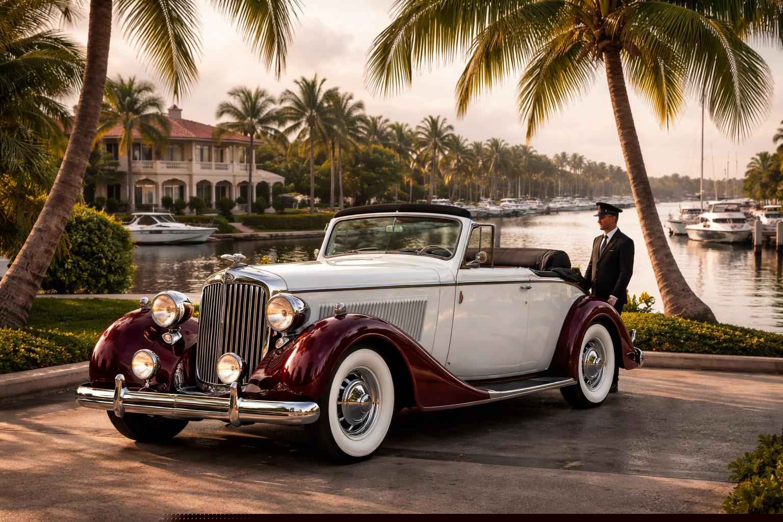 Antique Vehicle Rental Services with Driver in Cape Coral Florida