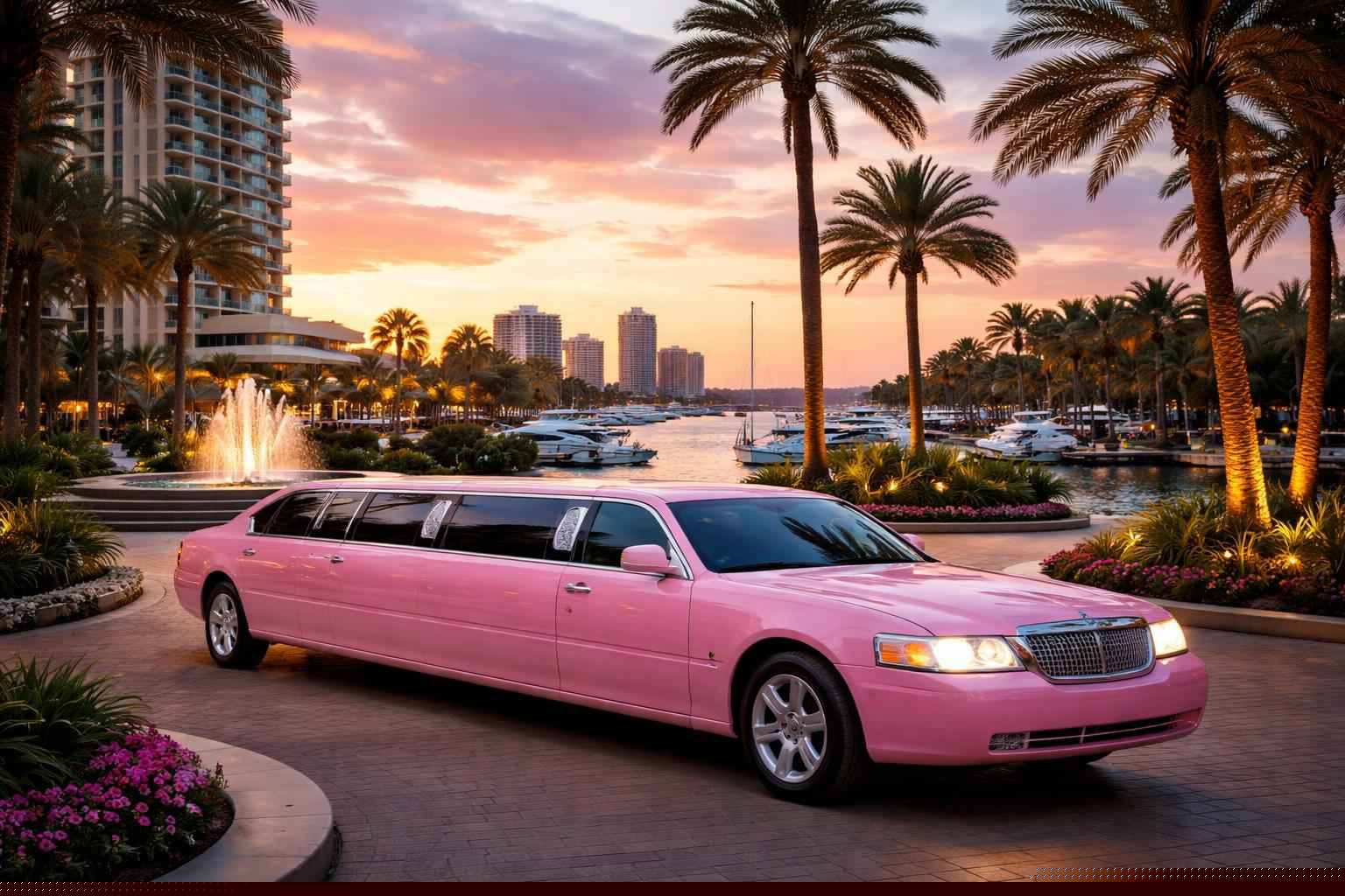 Best Fort Lauderdale FL Pink Limo Company