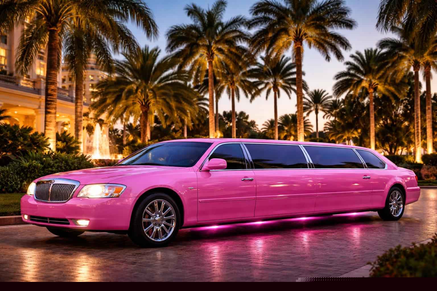 Best Hialeah FL Pink Limo Company