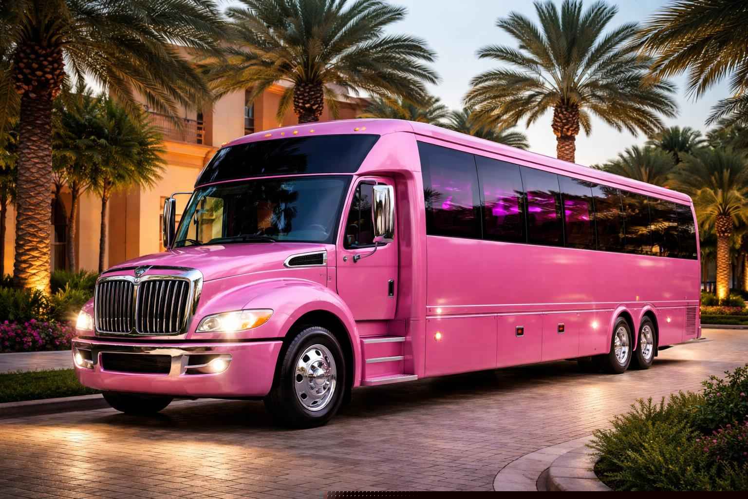 Best Miramar FL Pink Bus Company