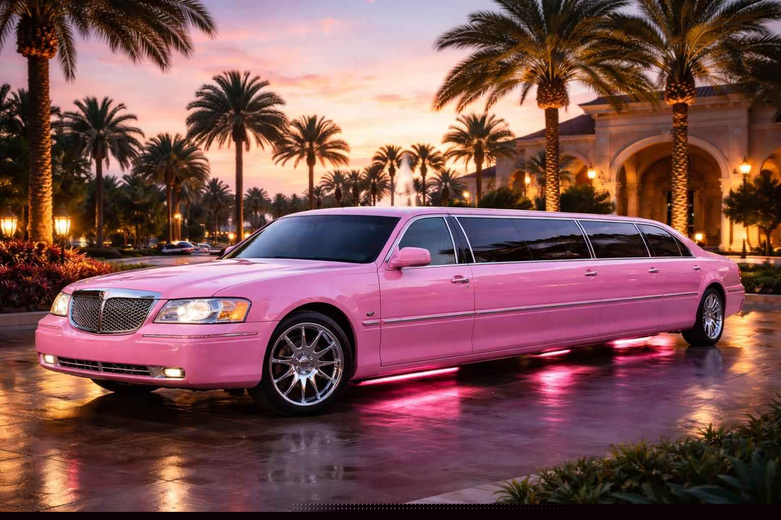 Best Miramar FL Pink Limo Company