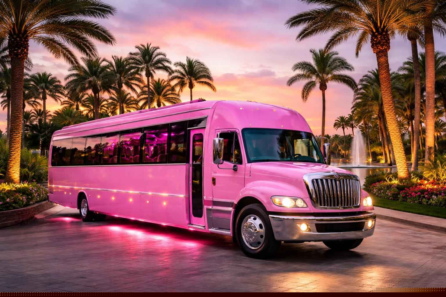 Best Pembroke Pines FL Pink Bus Company