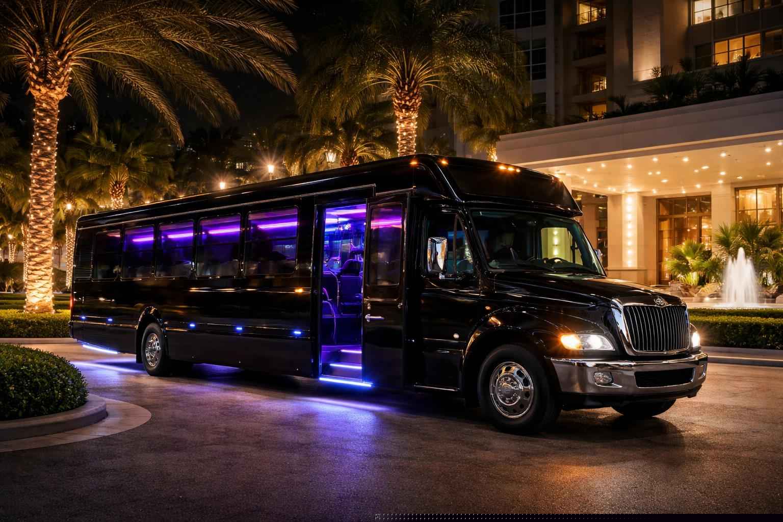 Black Party Bus Rental Services in Hialeah Florida