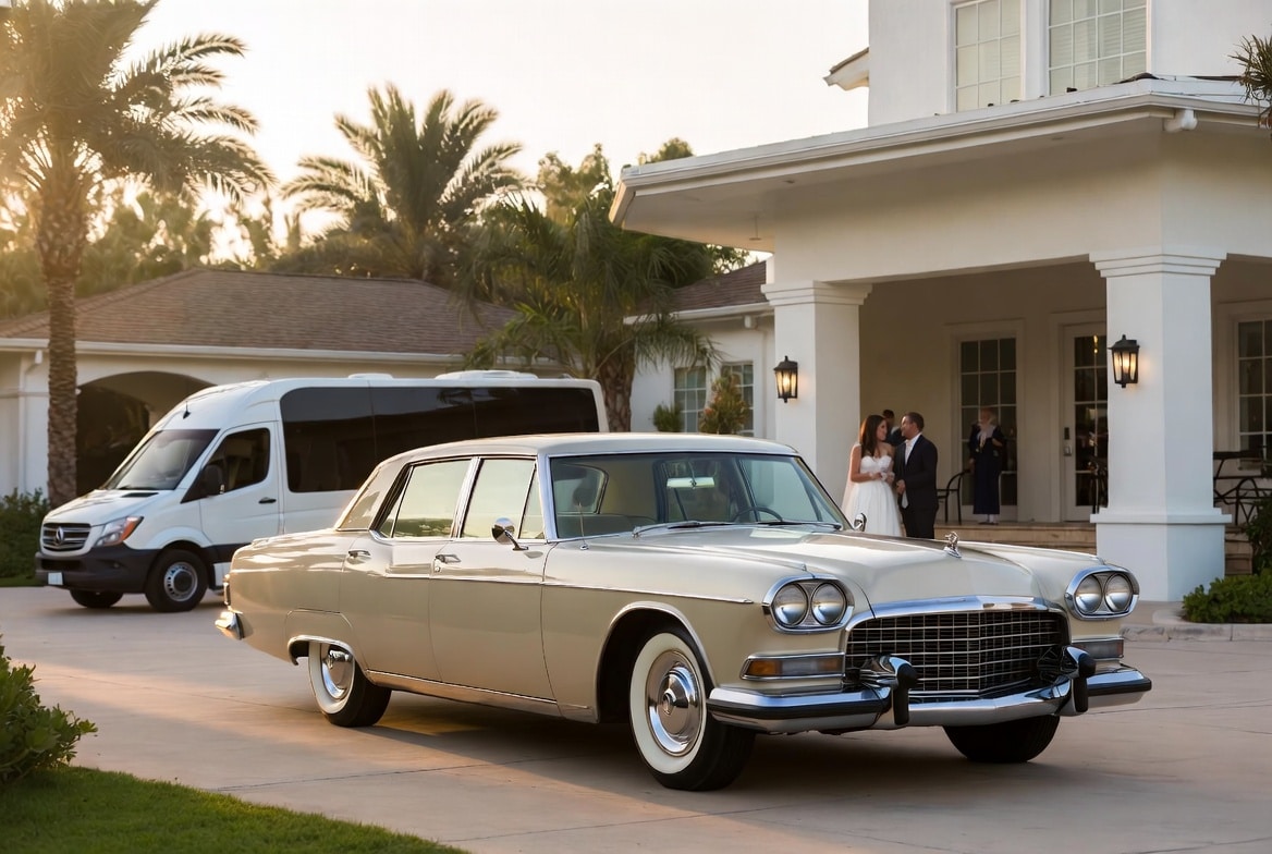 Do You Provide Wedding Day Shuttles And A Classic Vintage Getaway Car In Fort Lauderdale Florida?