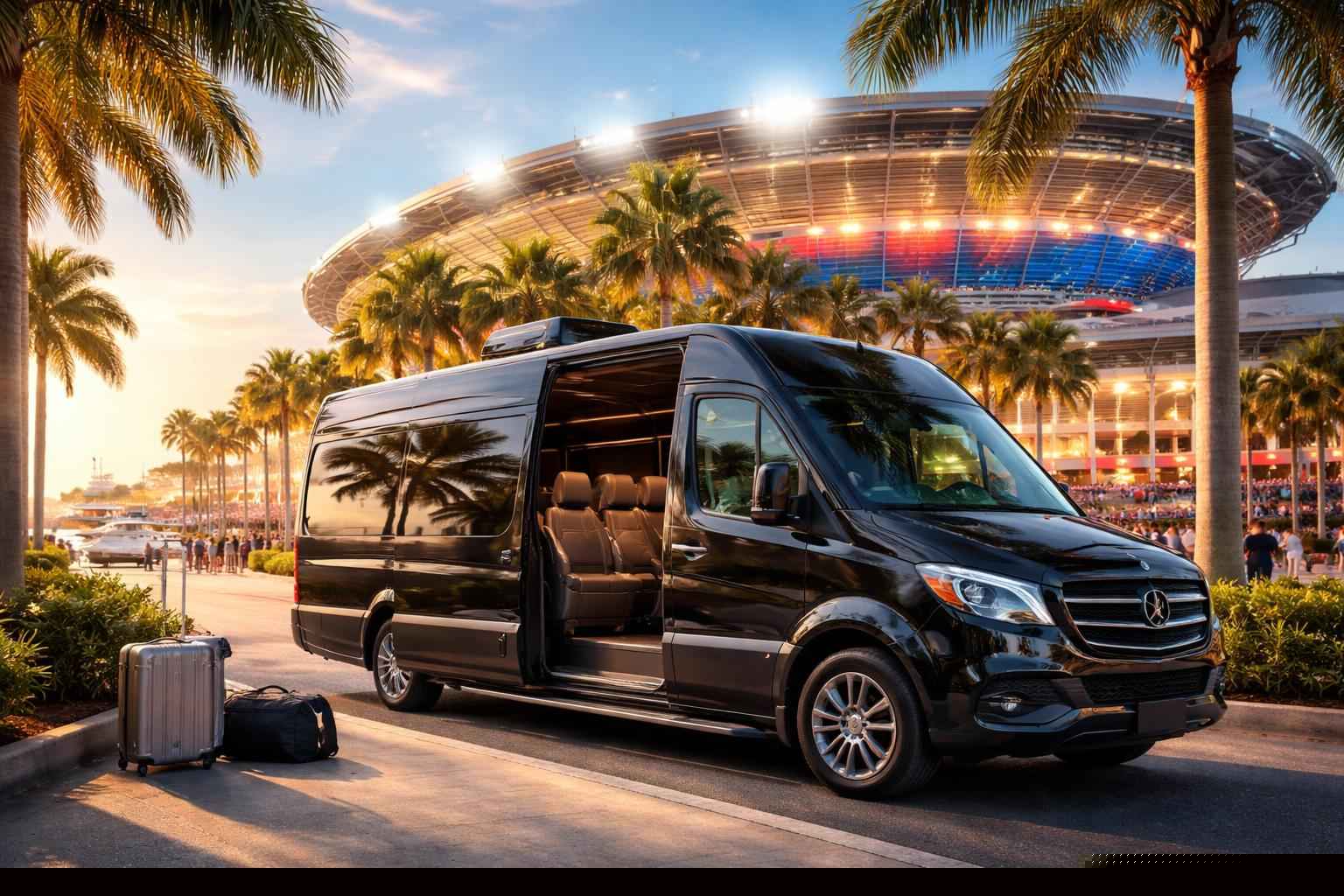 Can I book Cape Coral Florida shuttles for popular venues and stadiums?