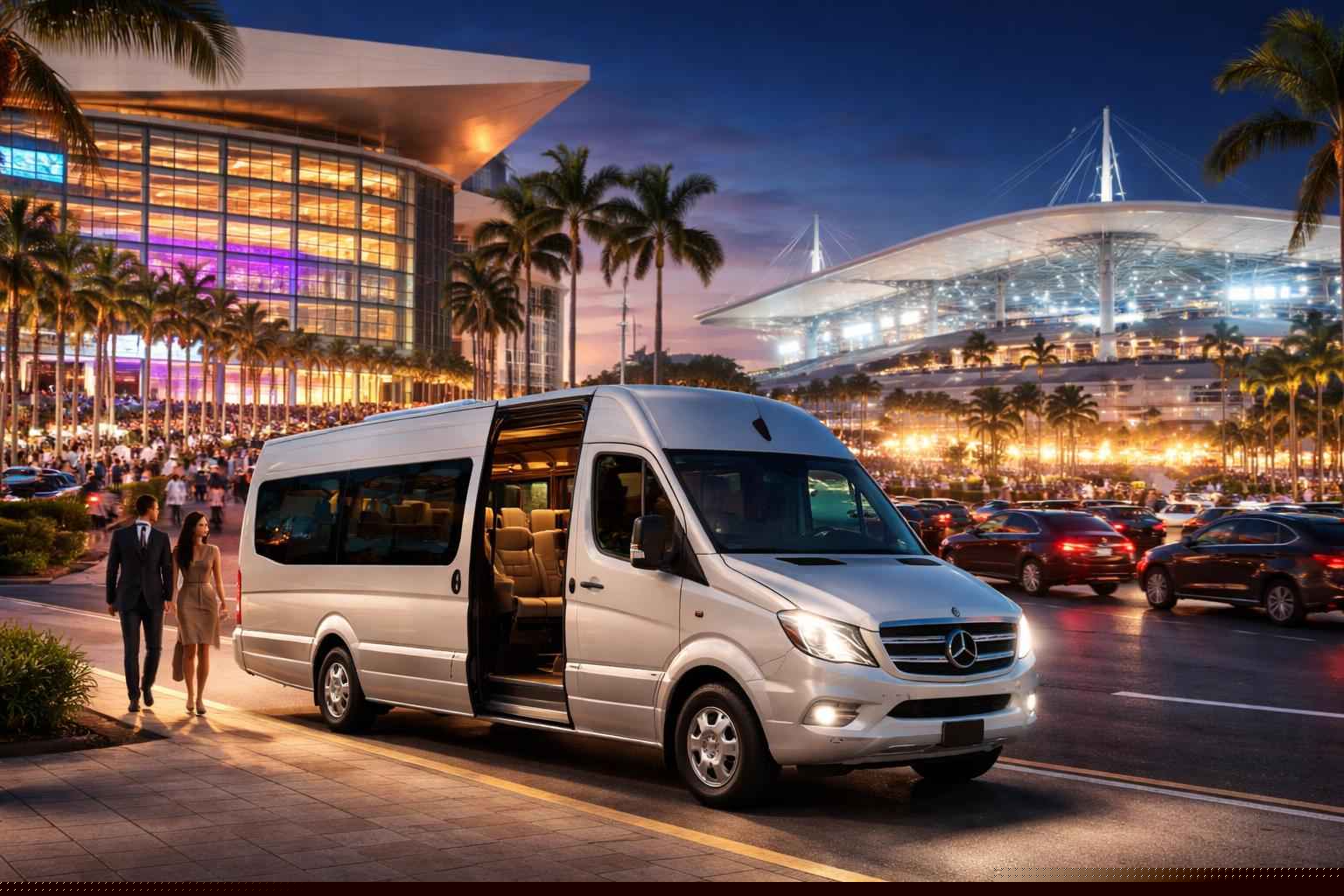 Can I book Hialeah Florida shuttles for popular venues and stadiums