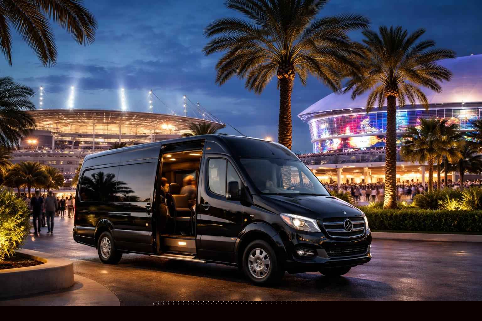 Can I book Hollywood Florida shuttles for popular venues and stadiums?