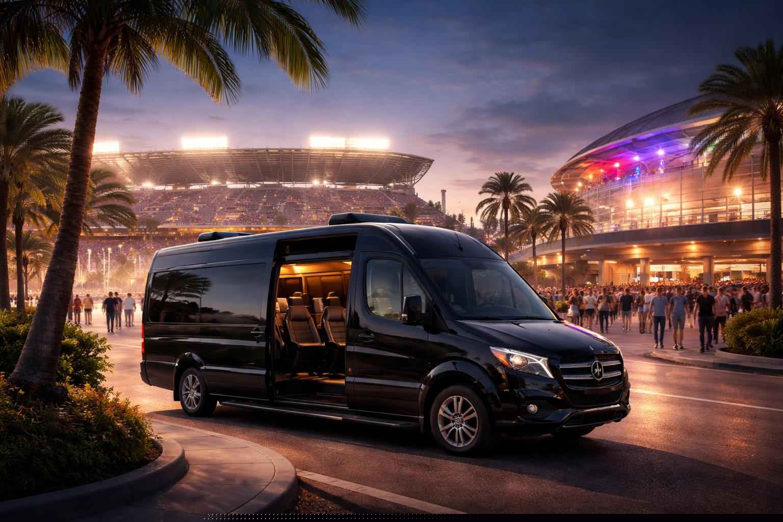 Can I book Port St. Lucie Florida shuttles for popular venues and stadiums