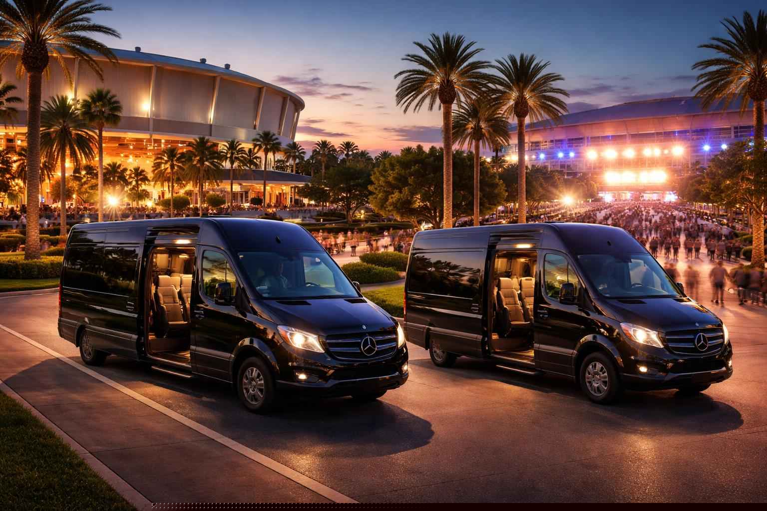 Can I book St. Petersburg Florida shuttles for popular venues and stadiums?