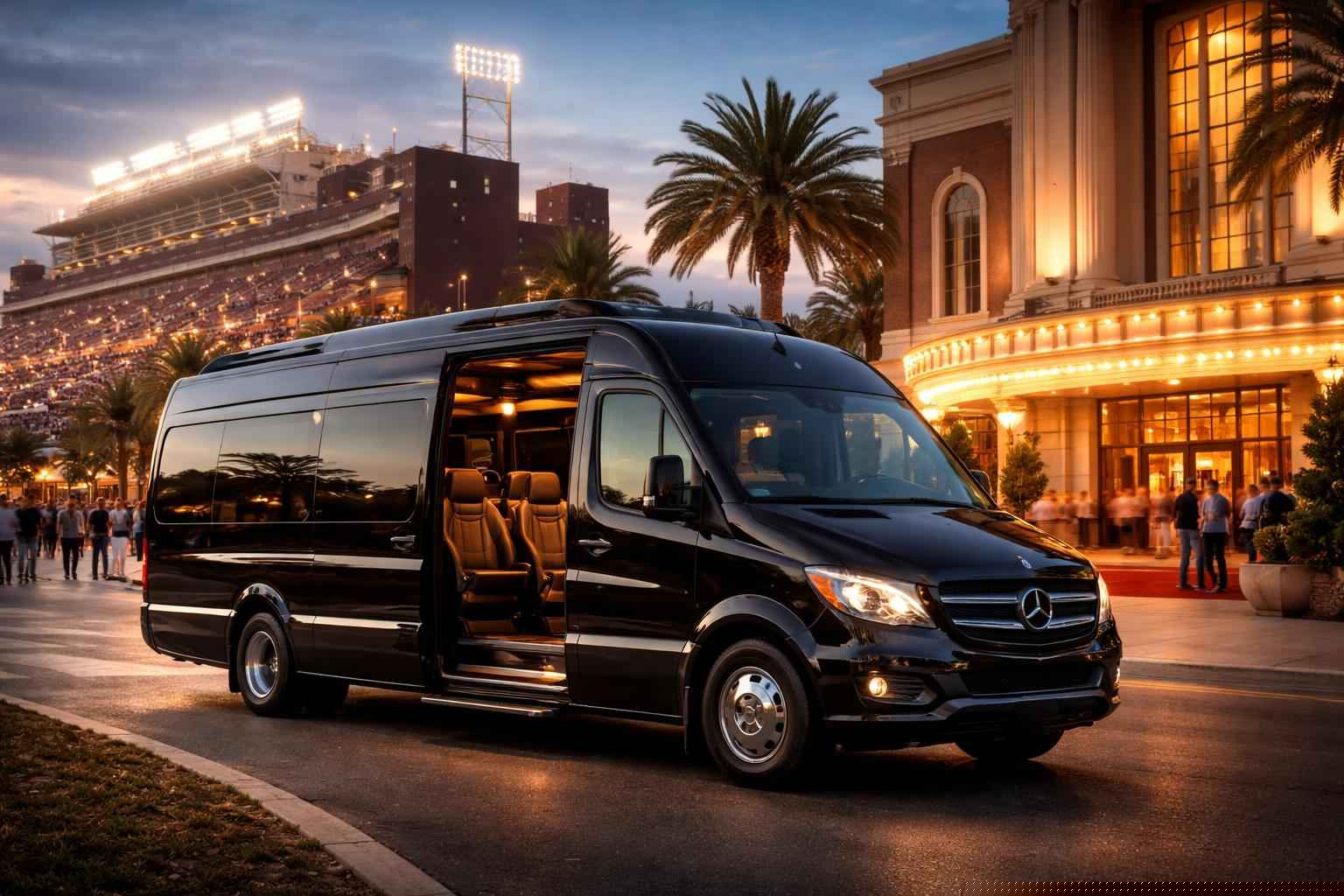 Can I book Tallahassee Florida shuttles for popular venues and stadiums