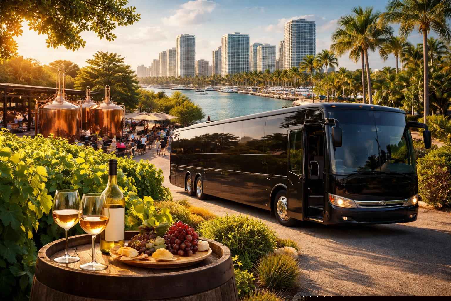 Can You Handle Multi Stop Winery Brewery And City Tours Around Miramar Florida?