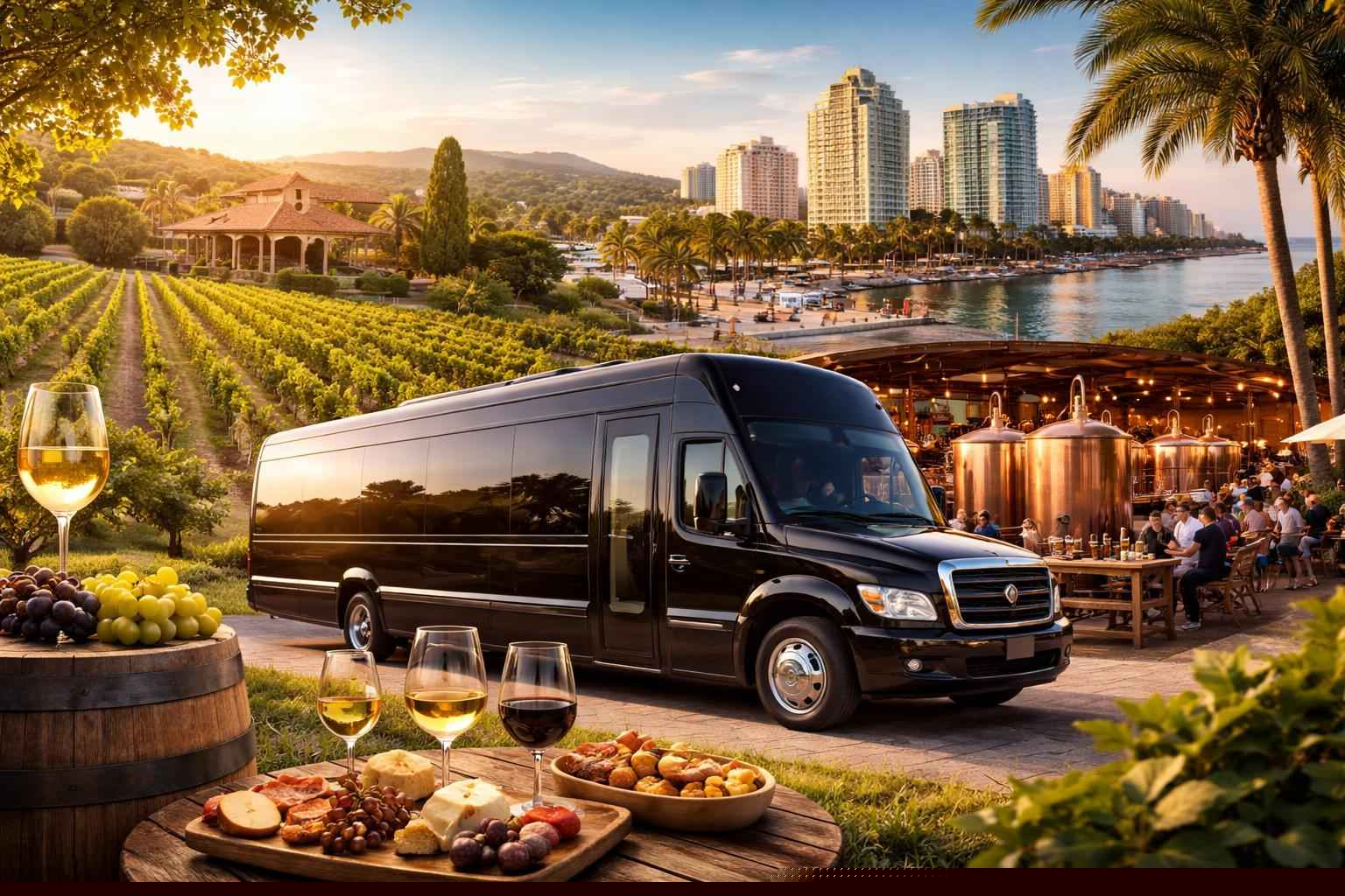 Can You Handle Multi Stop Winery Brewery And City Tours Around Miramar Florida?