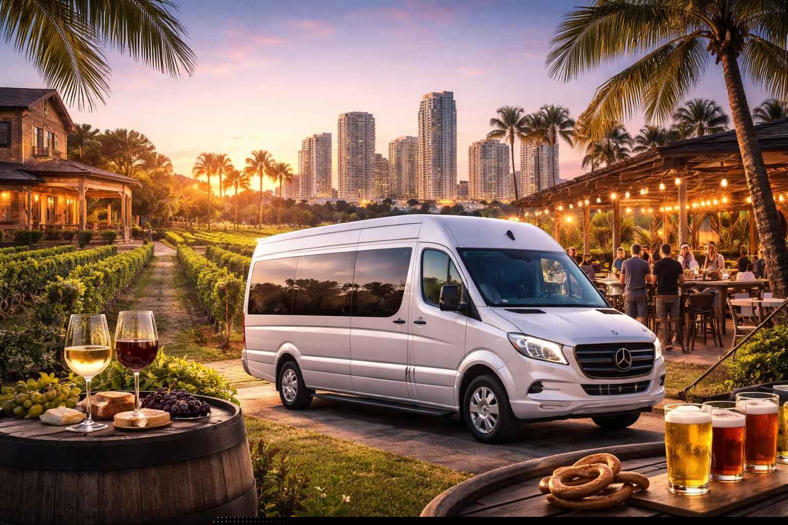 Can You Handle Multi Stop Winery Brewery And City Tours Around Miramar Florida?