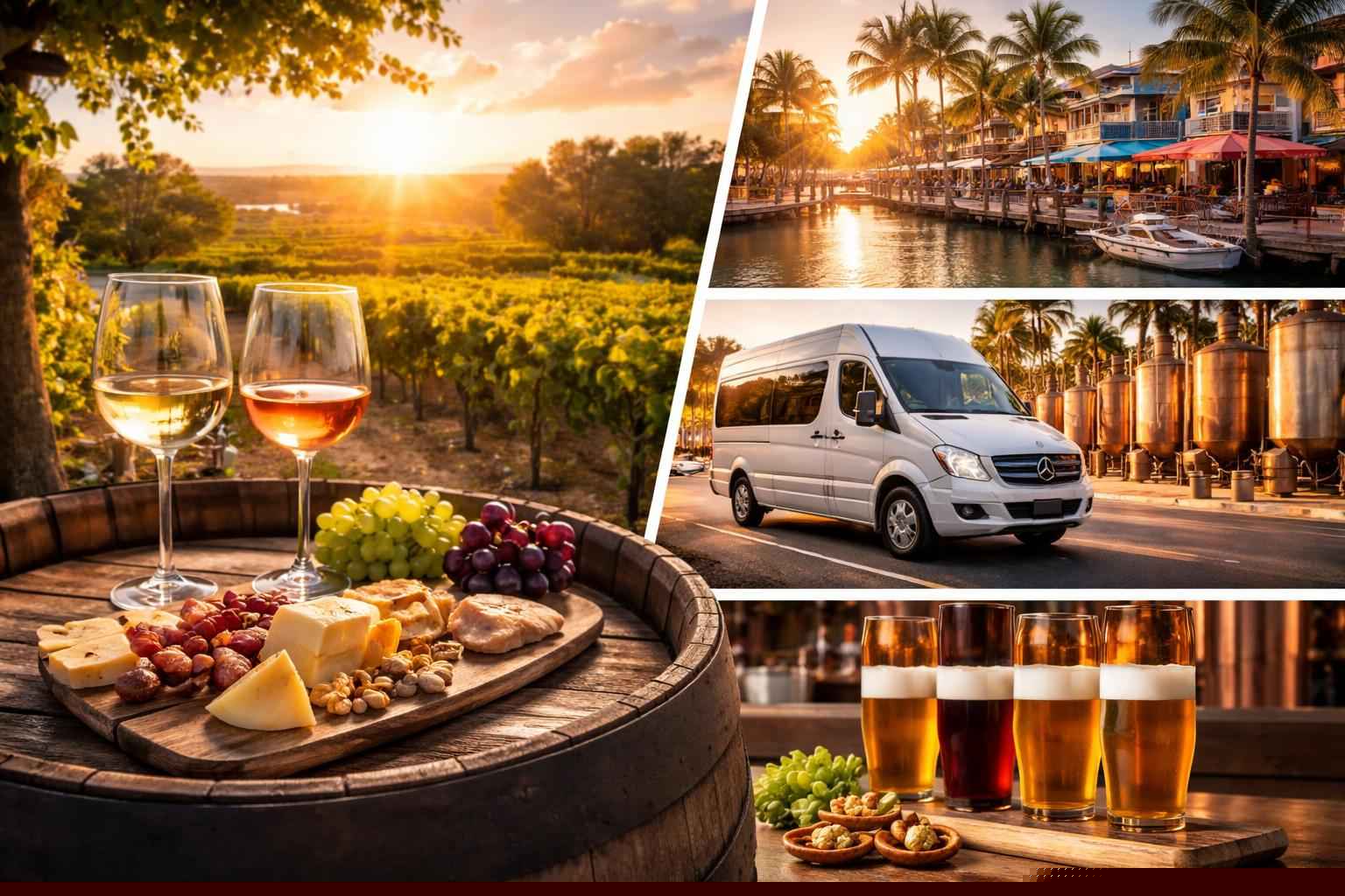 Can you handle multi-stop winery, brewery, city tours around Cape Coral Florida?
