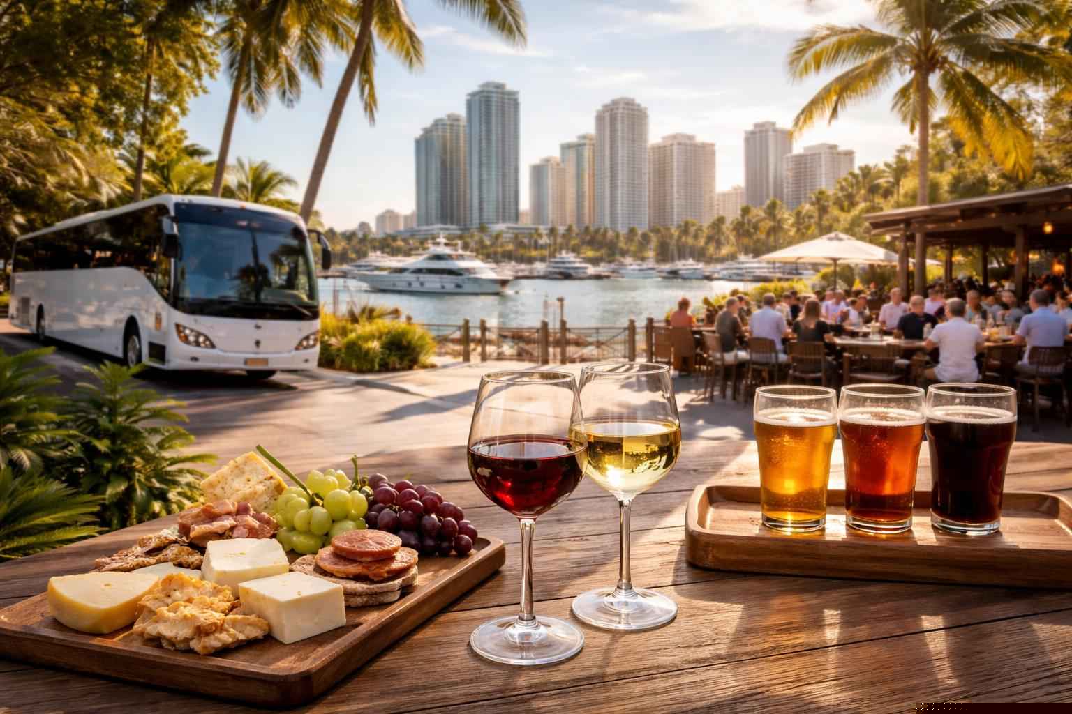 Can you handle multi-stop winery brewery city tours around Fort Lauderdale Florida?