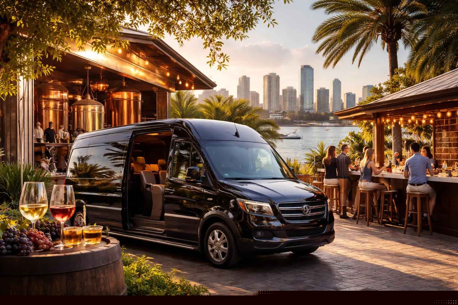 Can you handle multi stop winery brewery city tours around Hialeah Florida