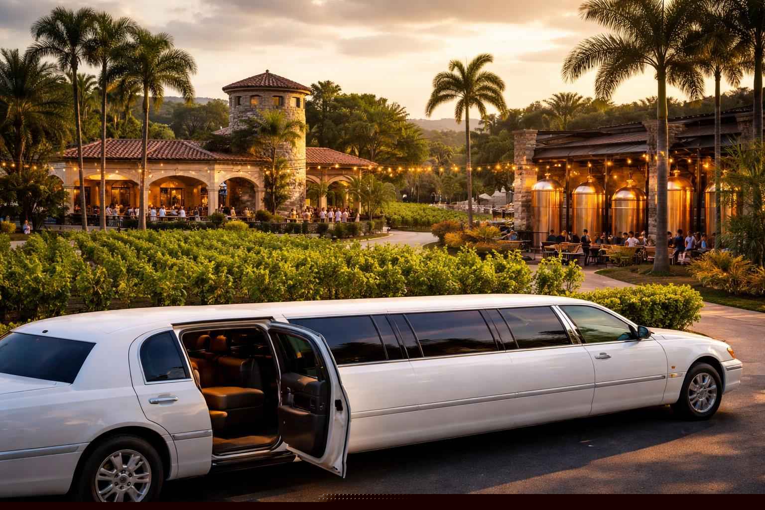 Can you handle multi-stop winery brewery city tours around Hialeah Florida